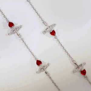 LoveBow Silver Baby Anklets