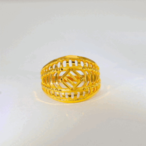 Golden Frame Gold Ladies Ring