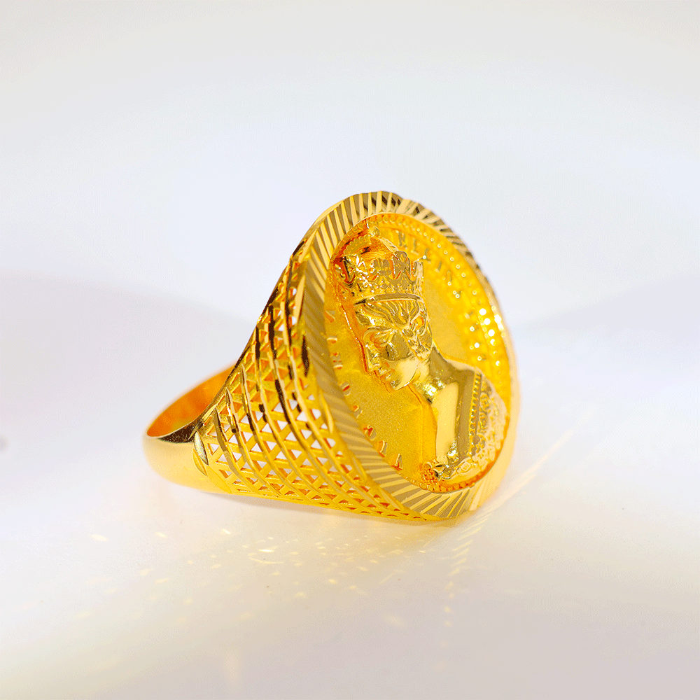 Heritage Coin Gold Gents Ring - Image 4