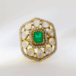 Royal Emerald Frame Ring
