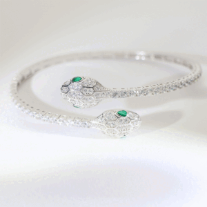 Serpentine Shine Silver Ladies Kadha