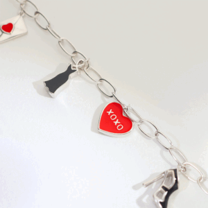 Love Story Charm Silver Bracelet
