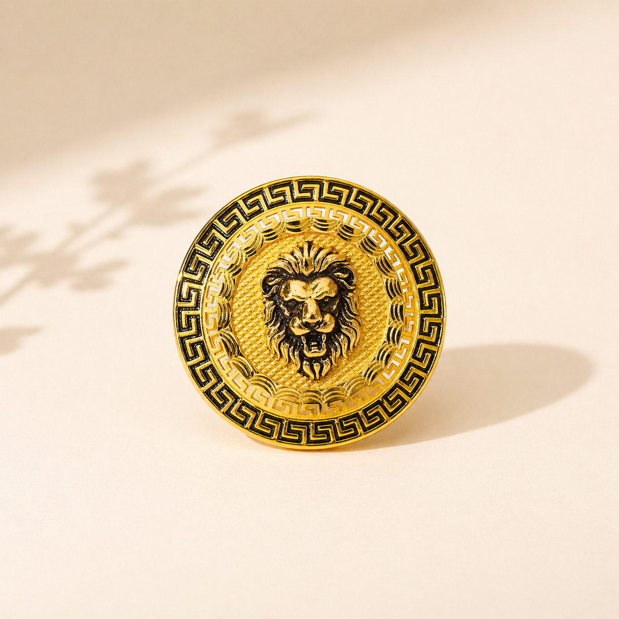 Royal Lion Gold Gents Ring - Image 6