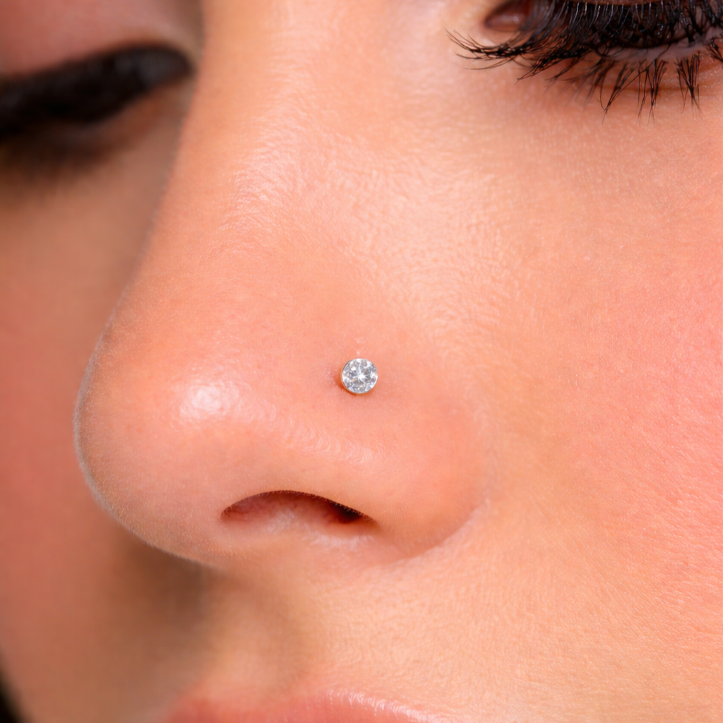 Premium Solitaire Diamond Nosepin (Single Piece)