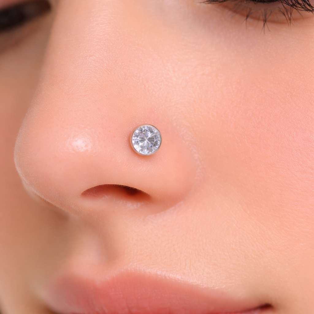 Royal Spark Solitaire Nose pin (Single Piece)