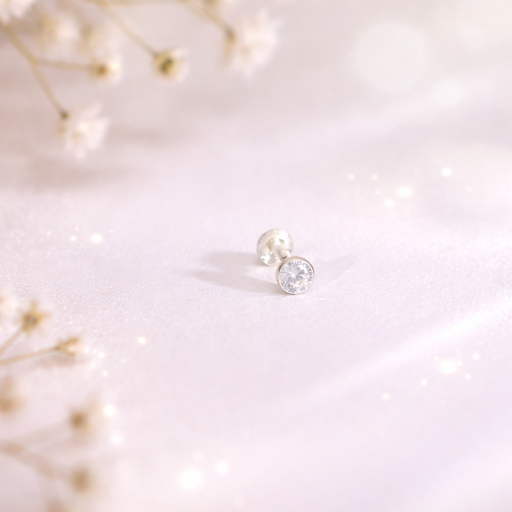 MiniGlow Bezel Nose pin (Single Piece) - Image 5