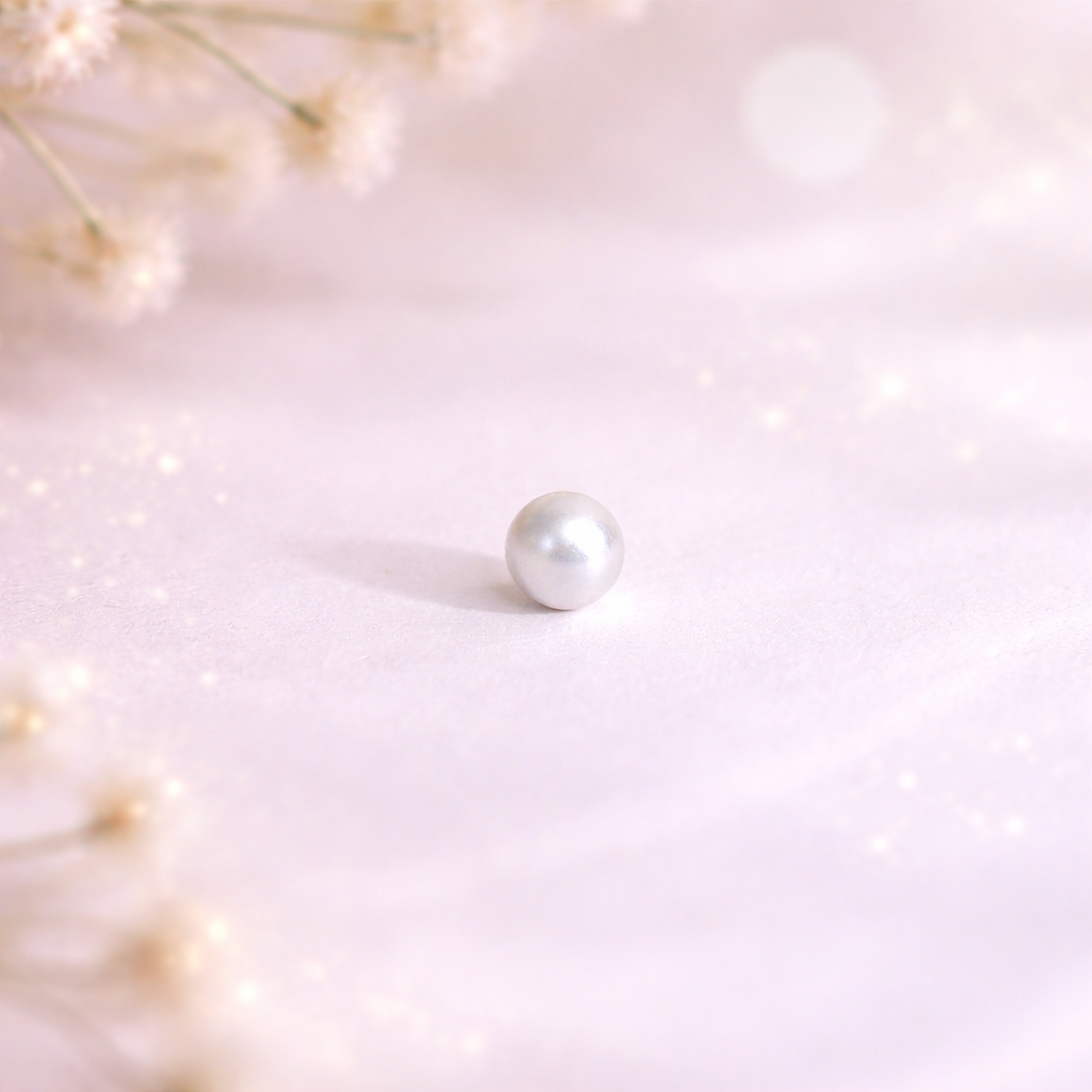 Pearl Glow Classic Nose pin (Single Piece) - Image 5