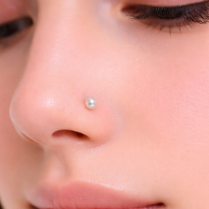 MicroLuxe Pearl Nose pin (Single Piece)