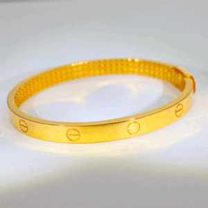 Classic Screw Gold Ladies Bracelet