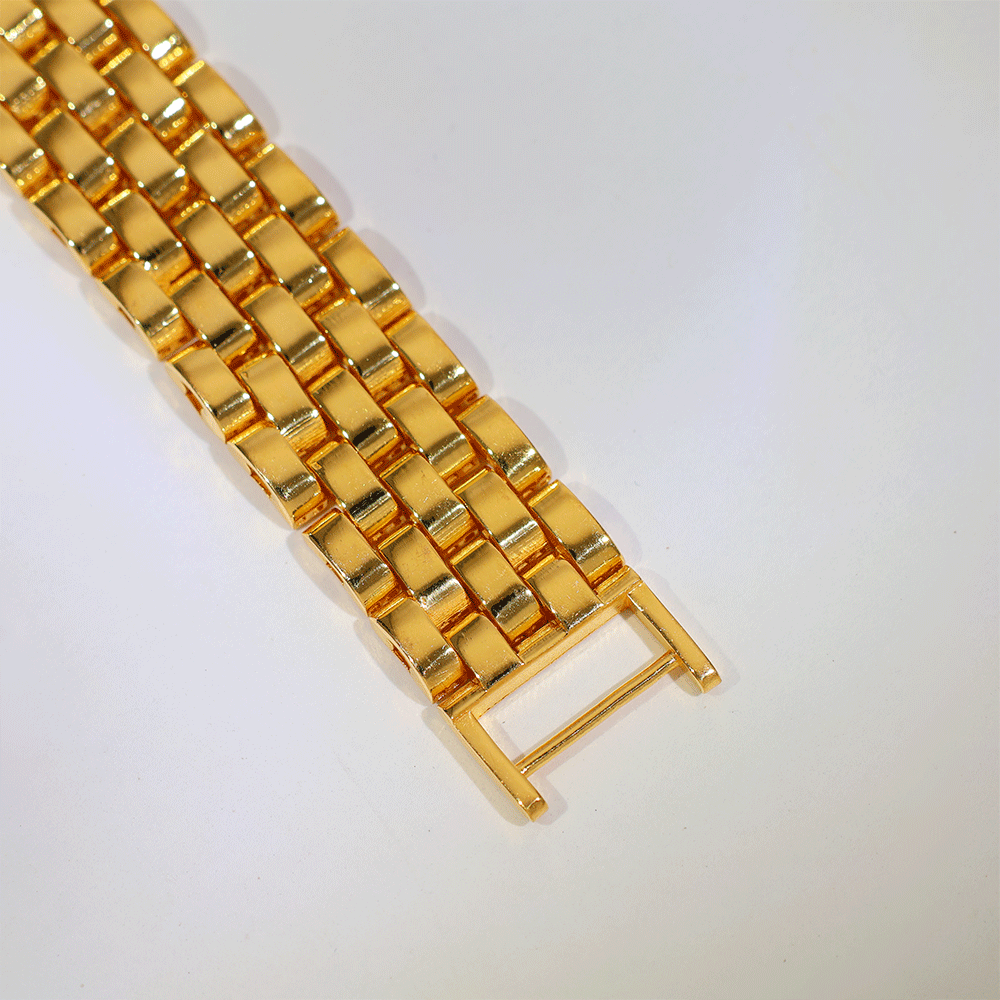 Classic Link Gold Gents Bracelet - Image 4