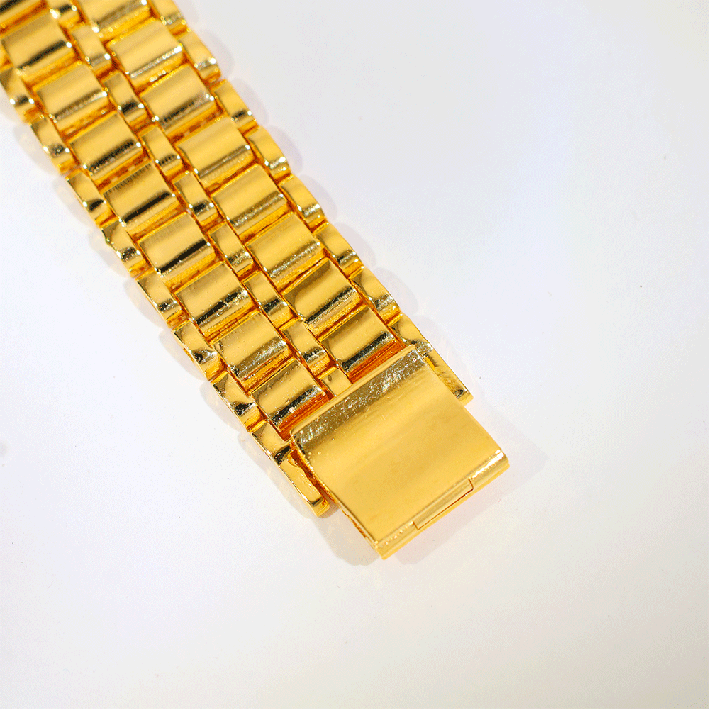 Classic Link Gold Gents Bracelet - Image 2