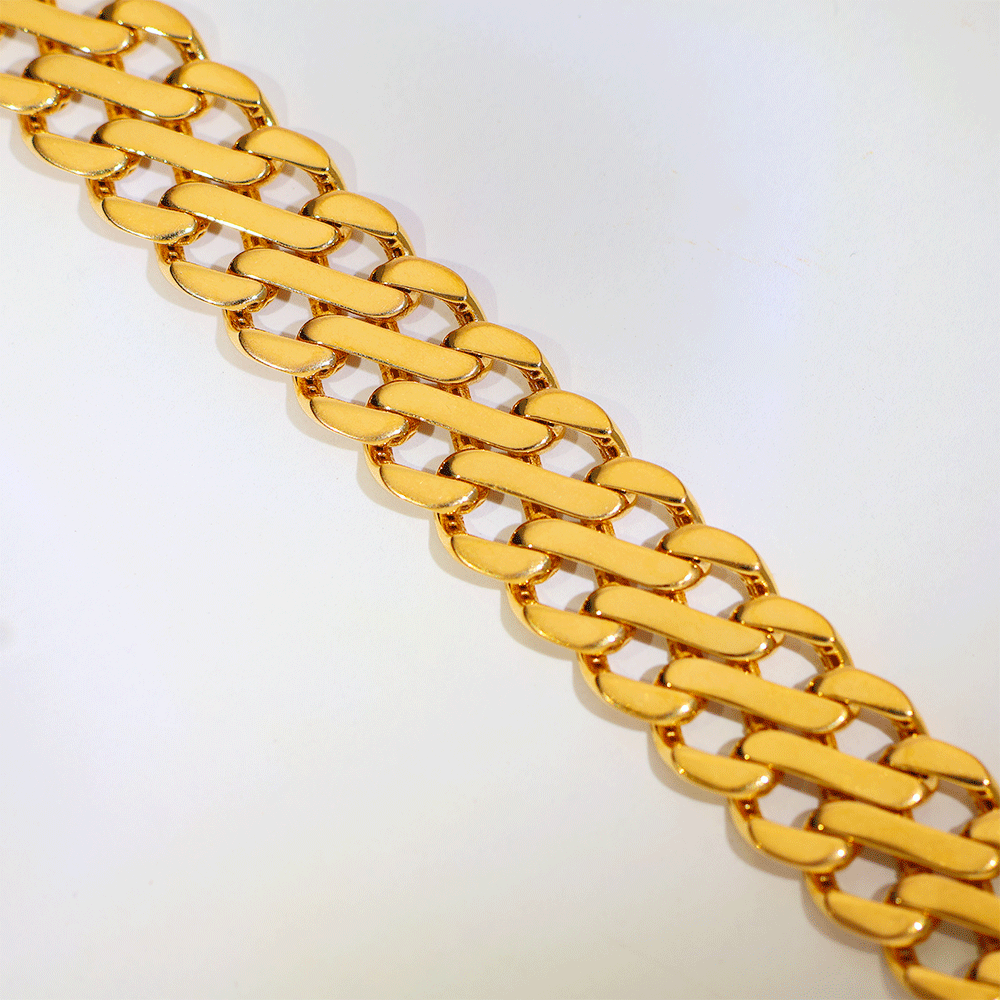 Classic Cuban Gold Gents Bracelet