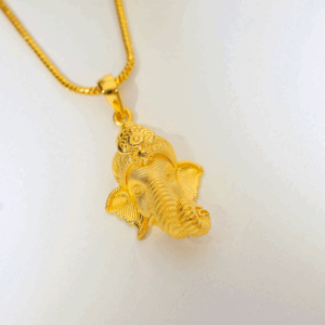 Divine Ganesh Gold Pendant