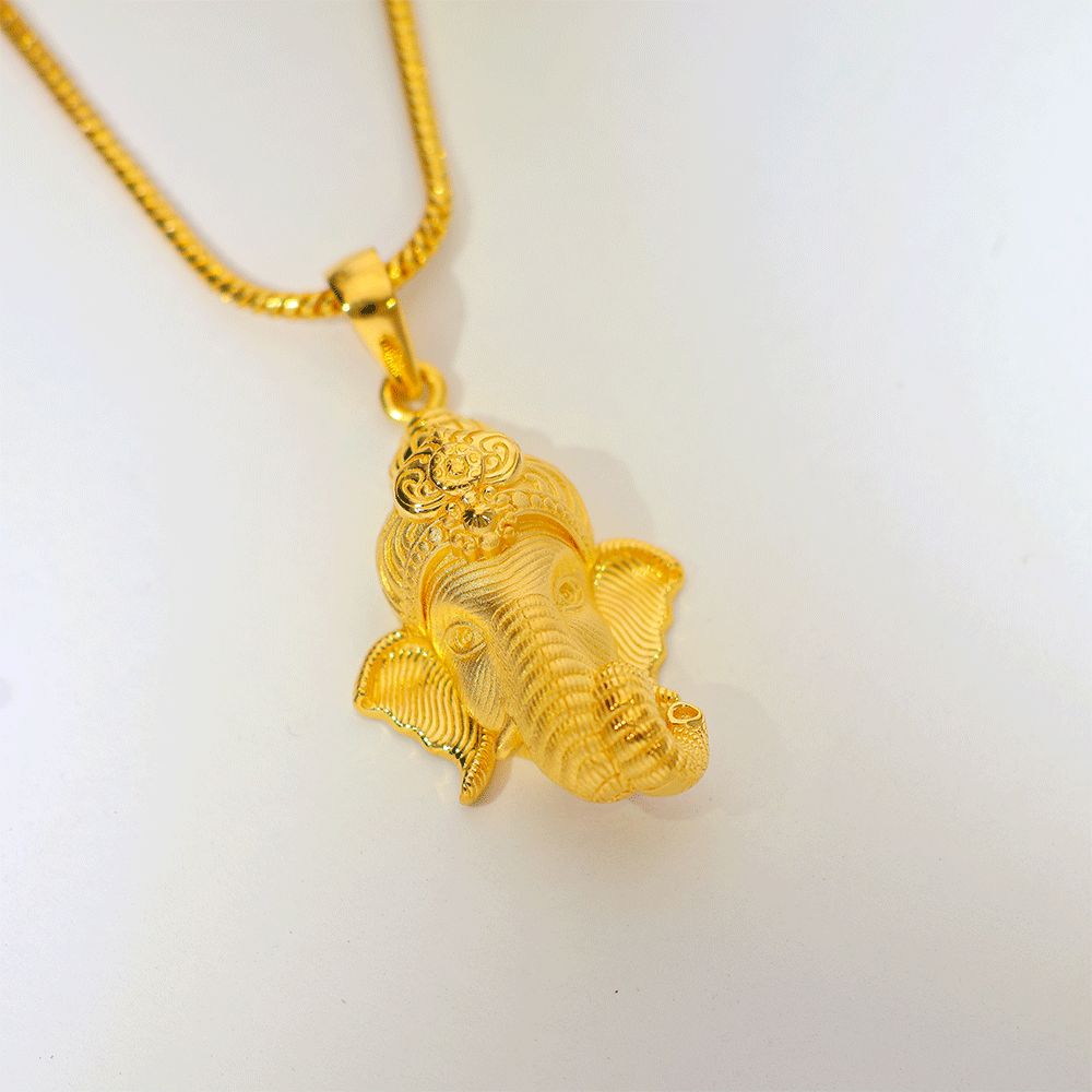Divine Ganesh Gold Pendant