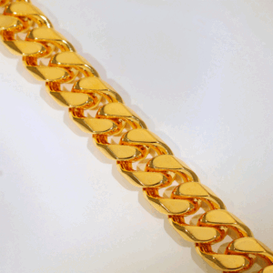 Smooth Cuban Gold Gents Bracelet