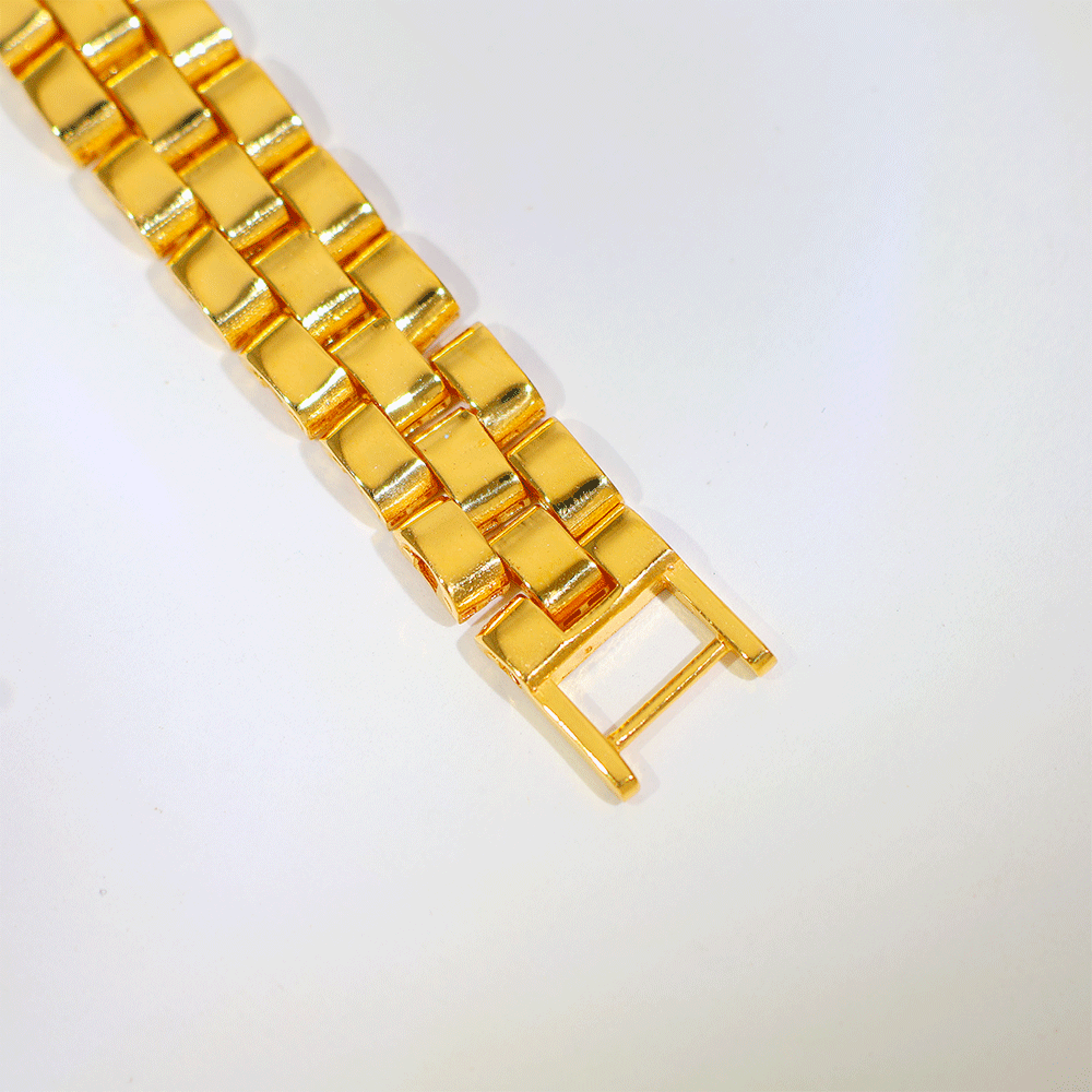 Box Link Gold Gents Bracelet - Image 3