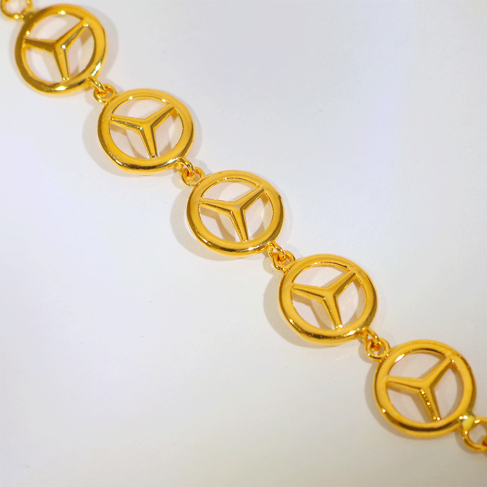 Trinity Style Gold Bracelet - Image 4