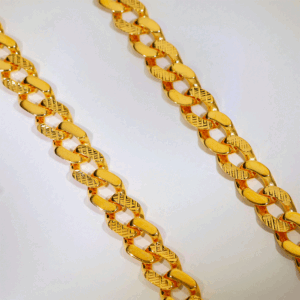 Dual Texture Gold Chain