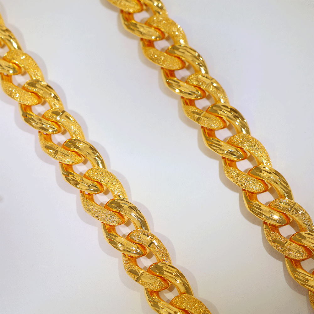 Textured Cuban Gold Chain