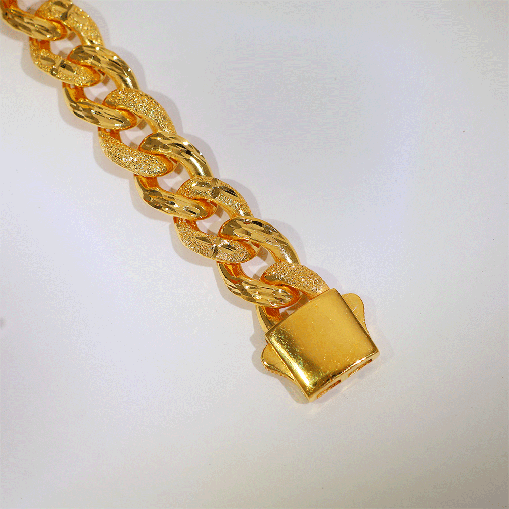 Textured Cuban Gold Chain - Image 2