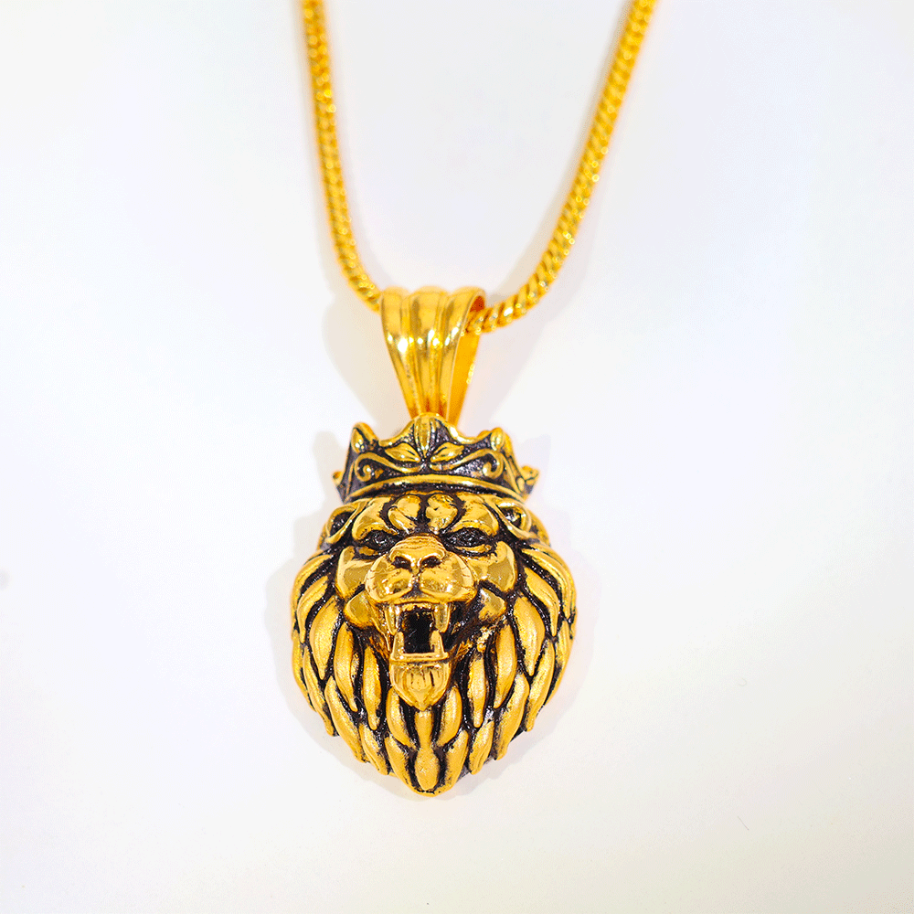 Royal Lion Gold Pendant - Image 3