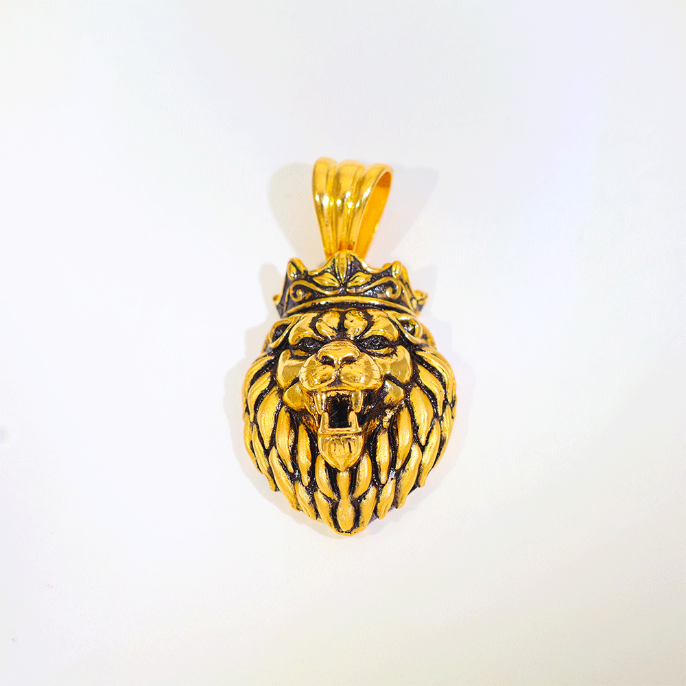 Royal Lion Gold Pendant - Image 2
