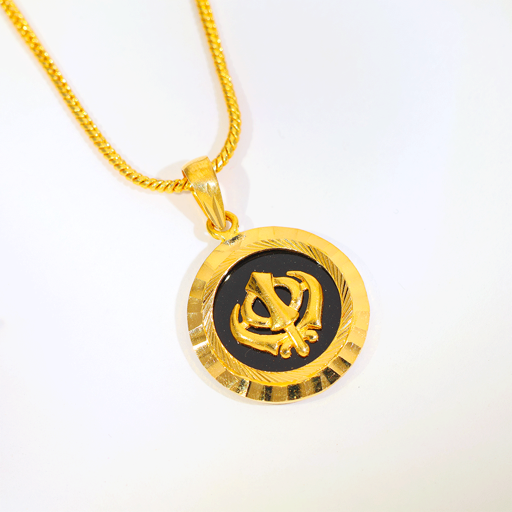 Khanda Gold Pendant