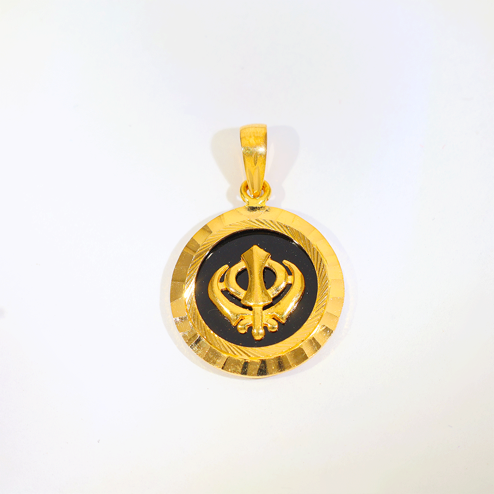 Khanda Gold Pendant - Image 2