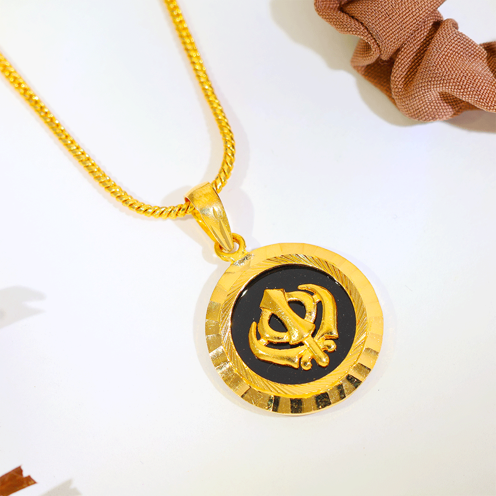 Khanda Gold Pendant - Image 4