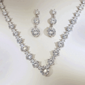 Celestial Drop Sparkle Pendant Set