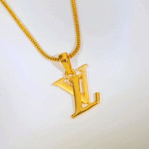 Signature Initial Gold Pendant