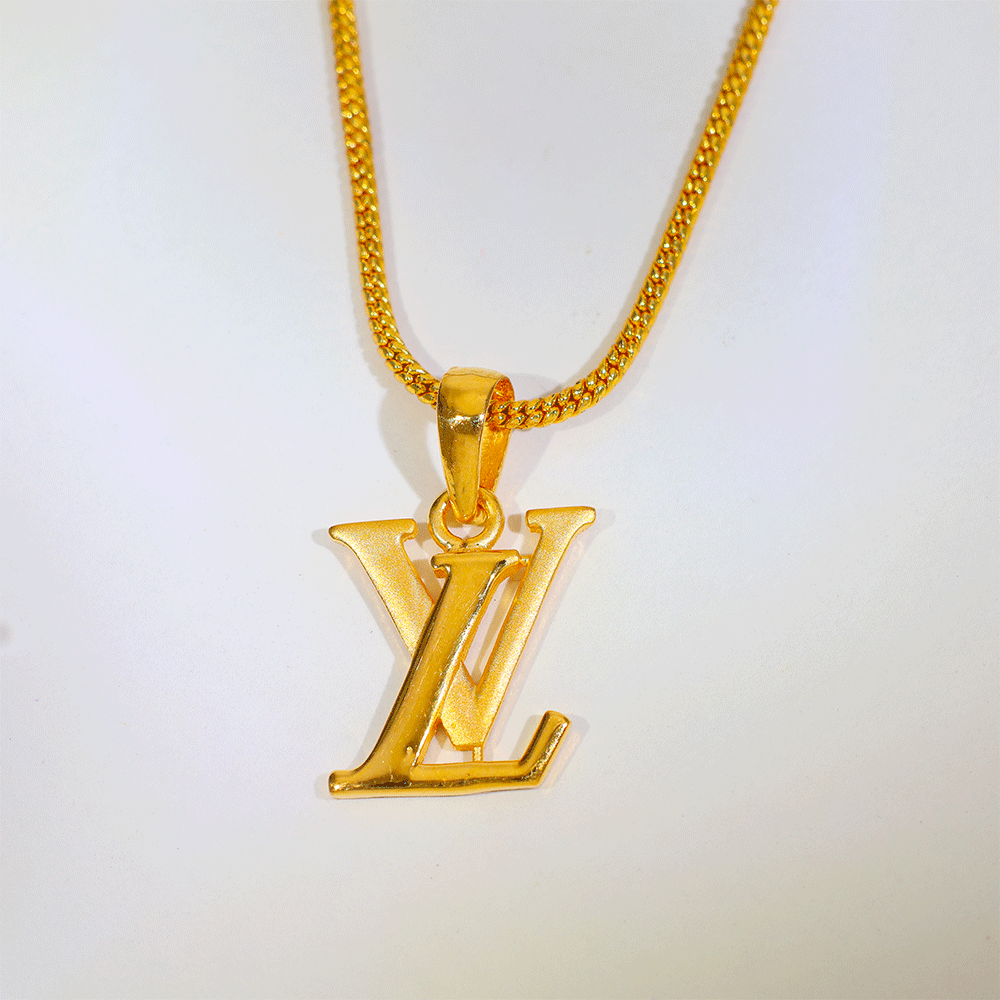 Signature Initial Gold Pendant - Image 4