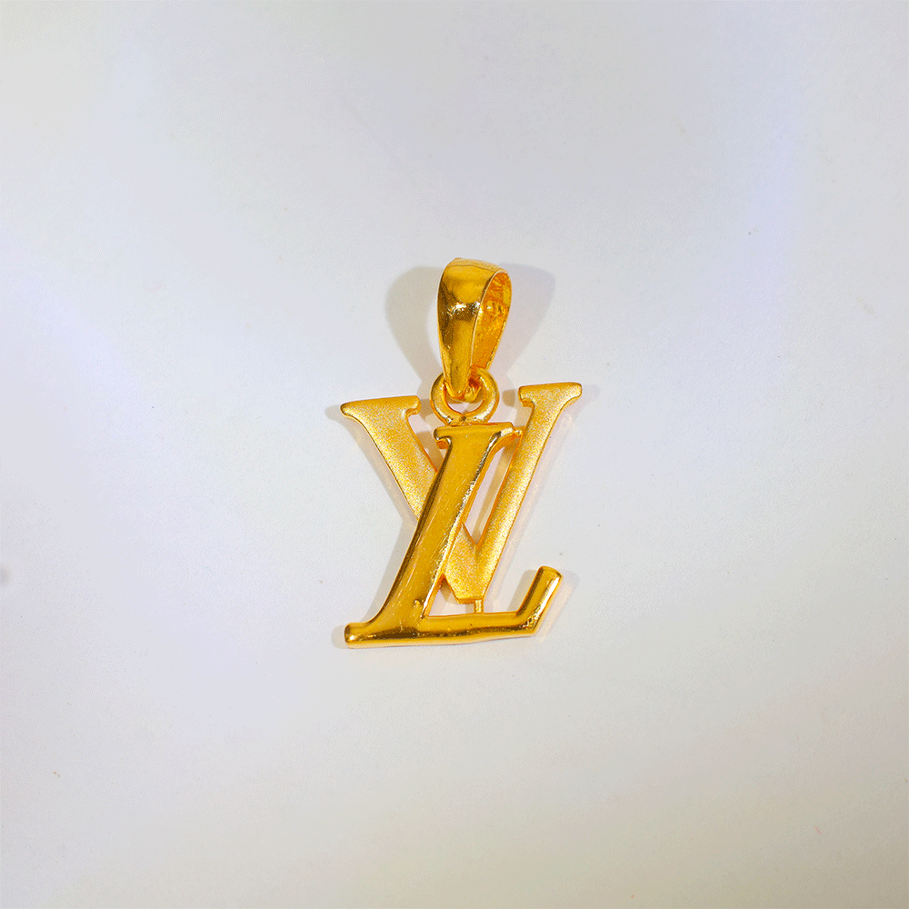 Signature Initial Gold Pendant - Image 2