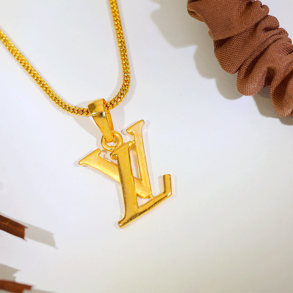 Signature Initial Gold Pendant - Image 3
