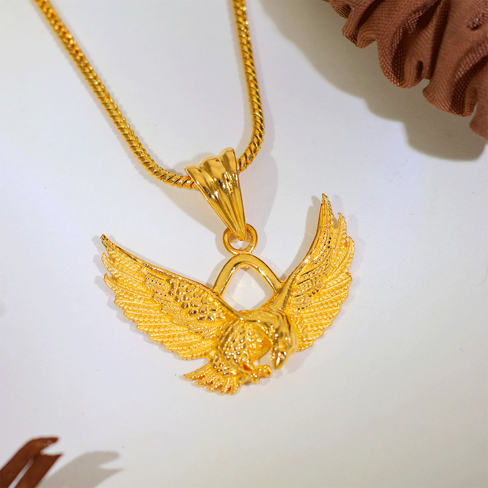 Flying Eagle Gold Gents Pendant - Image 4