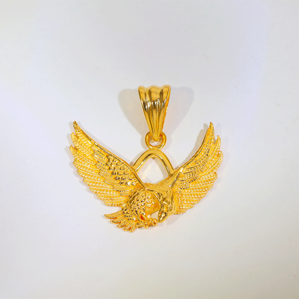 Flying Eagle Gold Gents Pendant - Image 3