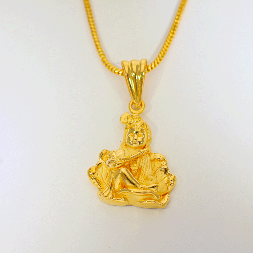 Bal Krishna Gold Pendant - Image 2