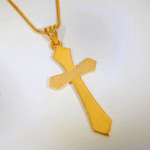 Classic Cross Gold Gents Pendant
