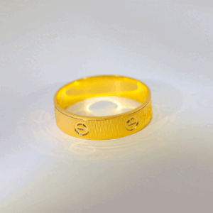 Classic Screw Style Gold Band