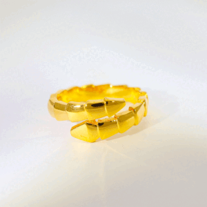 Double Arrow Gold Ring