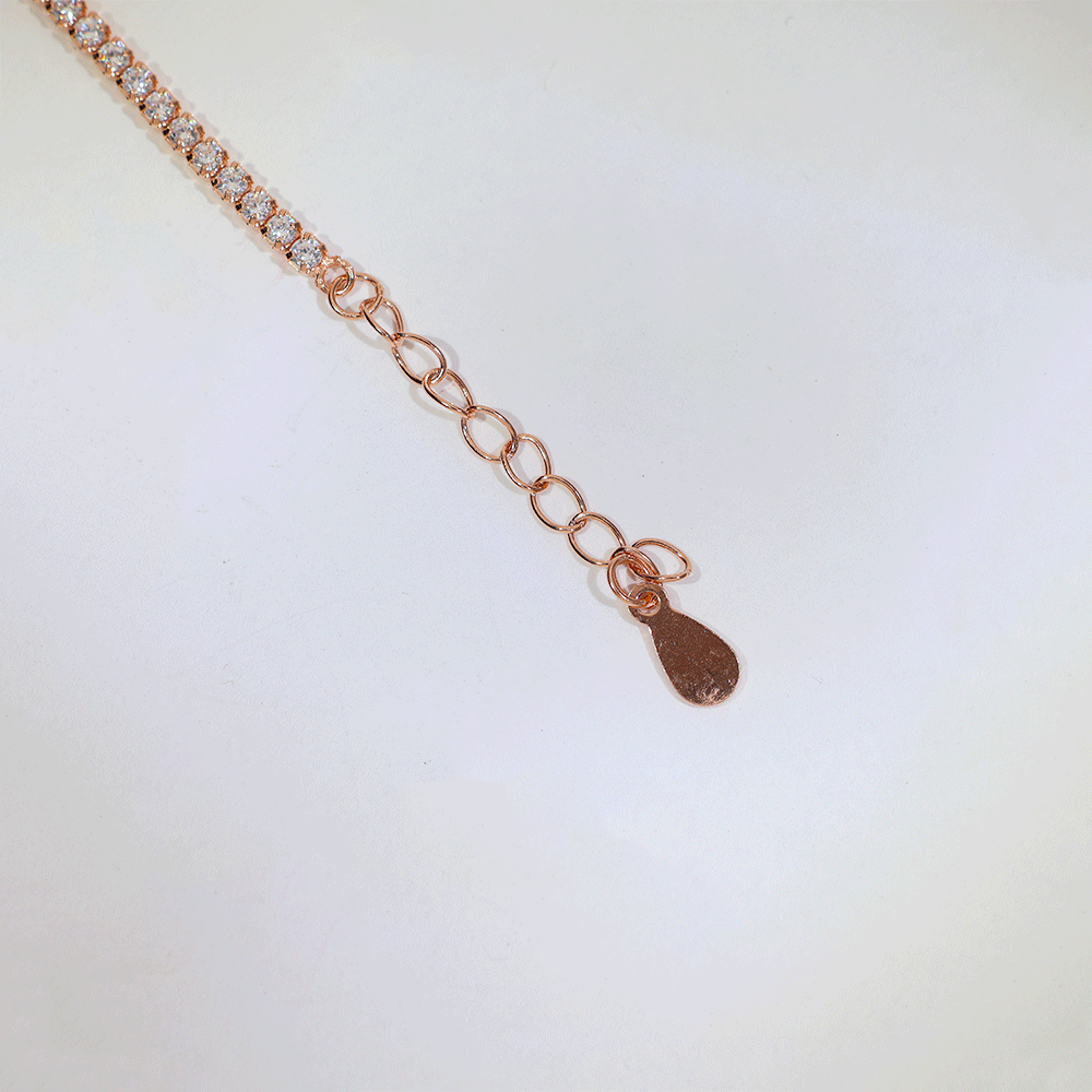Blush Teardrop Sparkle Bracelet - Image 3