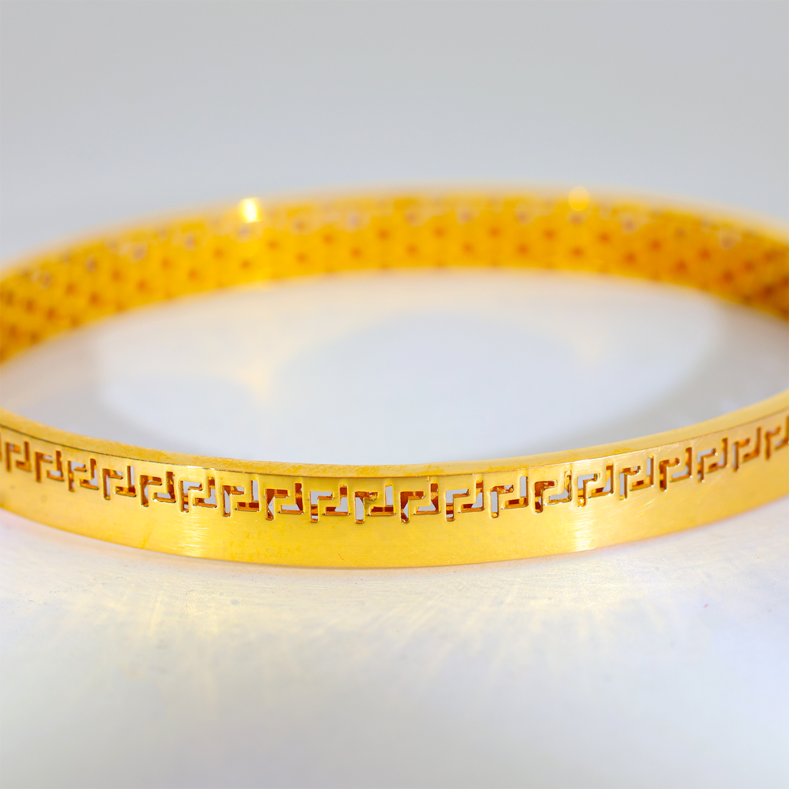 Classic Greek Gold Bracelets Ladies - Image 2