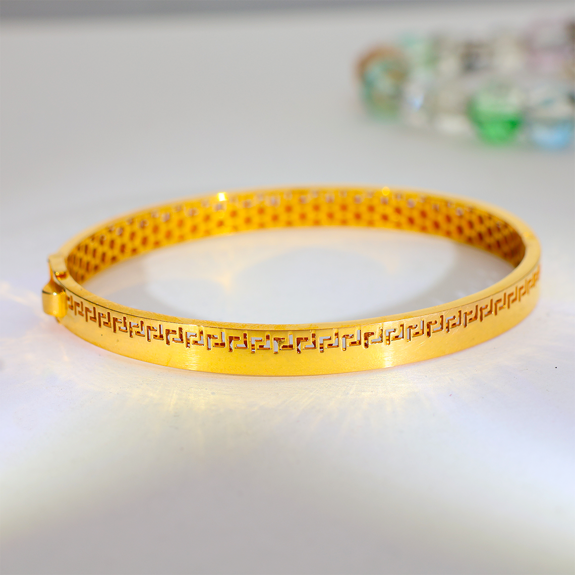 Classic Greek Gold Bracelets Ladies - Image 5
