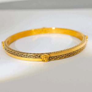 Royal Lion Gold Kada Bracelet