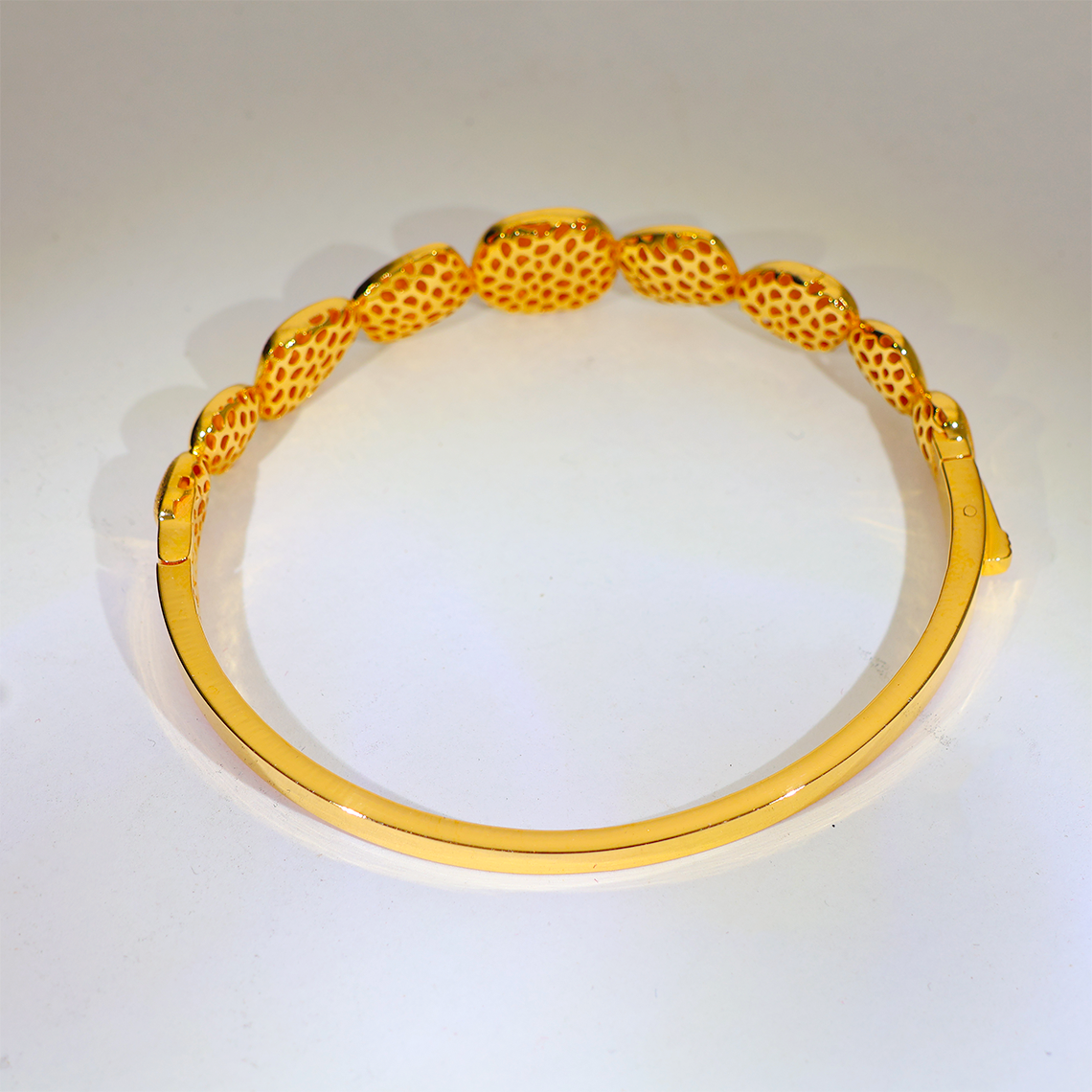 Textured Bead Gold Bracelets Ladies - Image 2