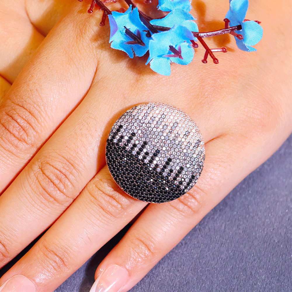 Midnight Shine Statement Ring