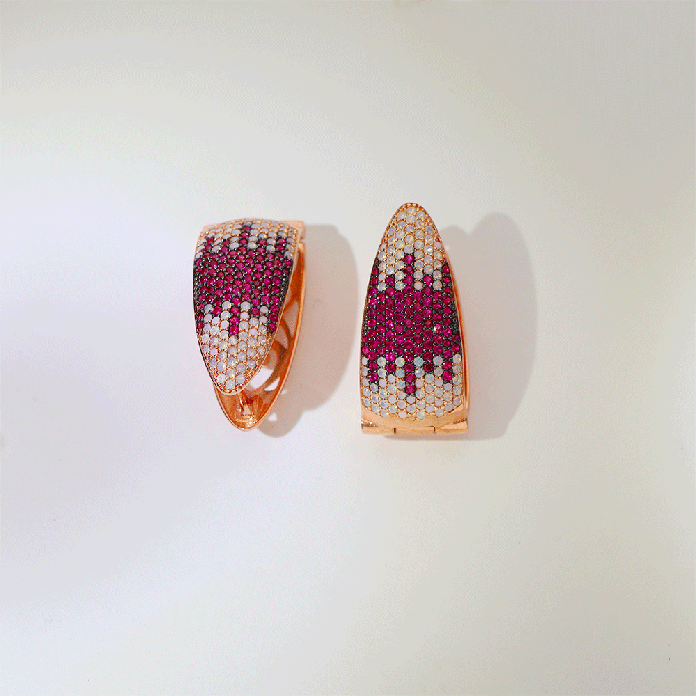 Pink Ombre Shine Earring - Image 3