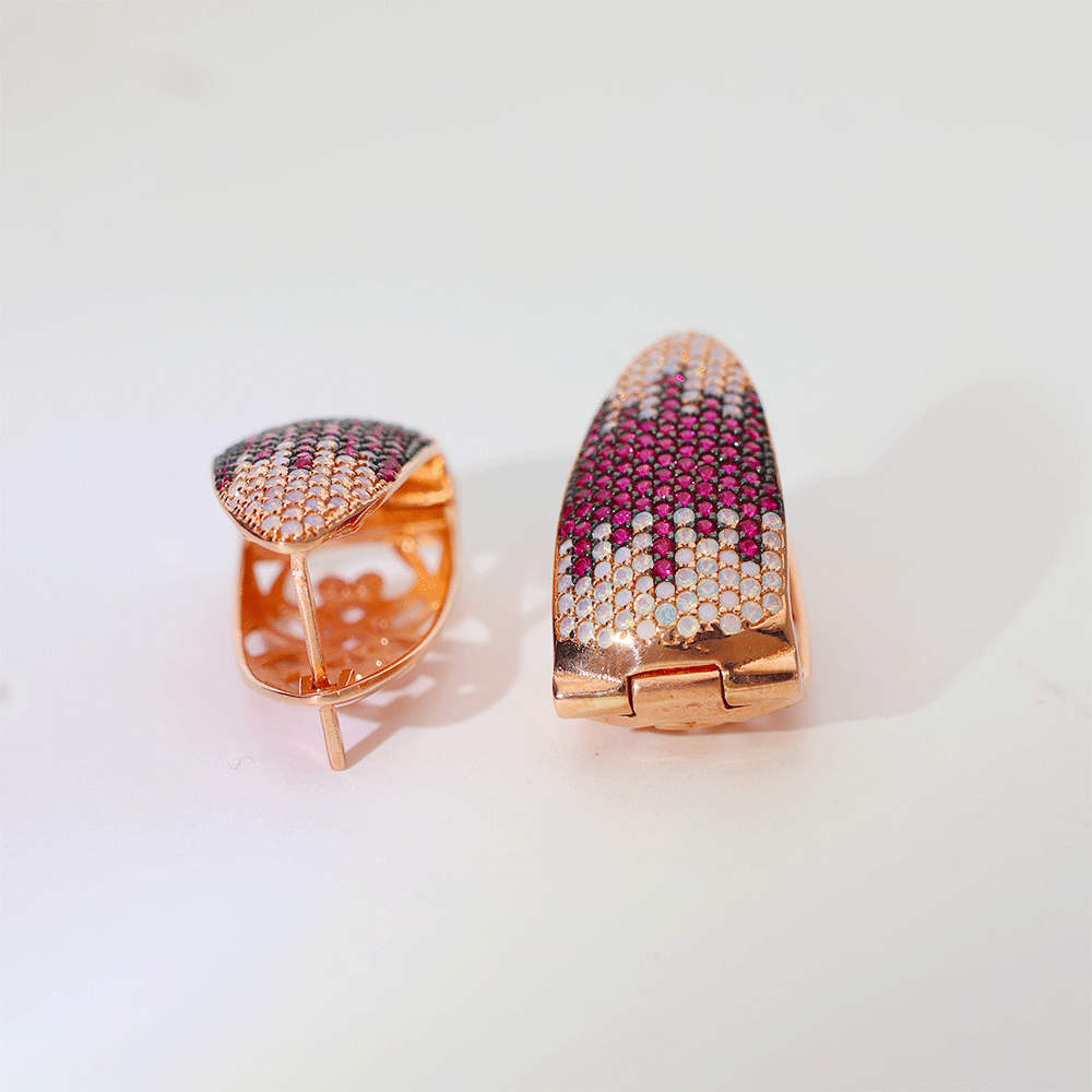 Pink Ombre Shine Earring - Image 5