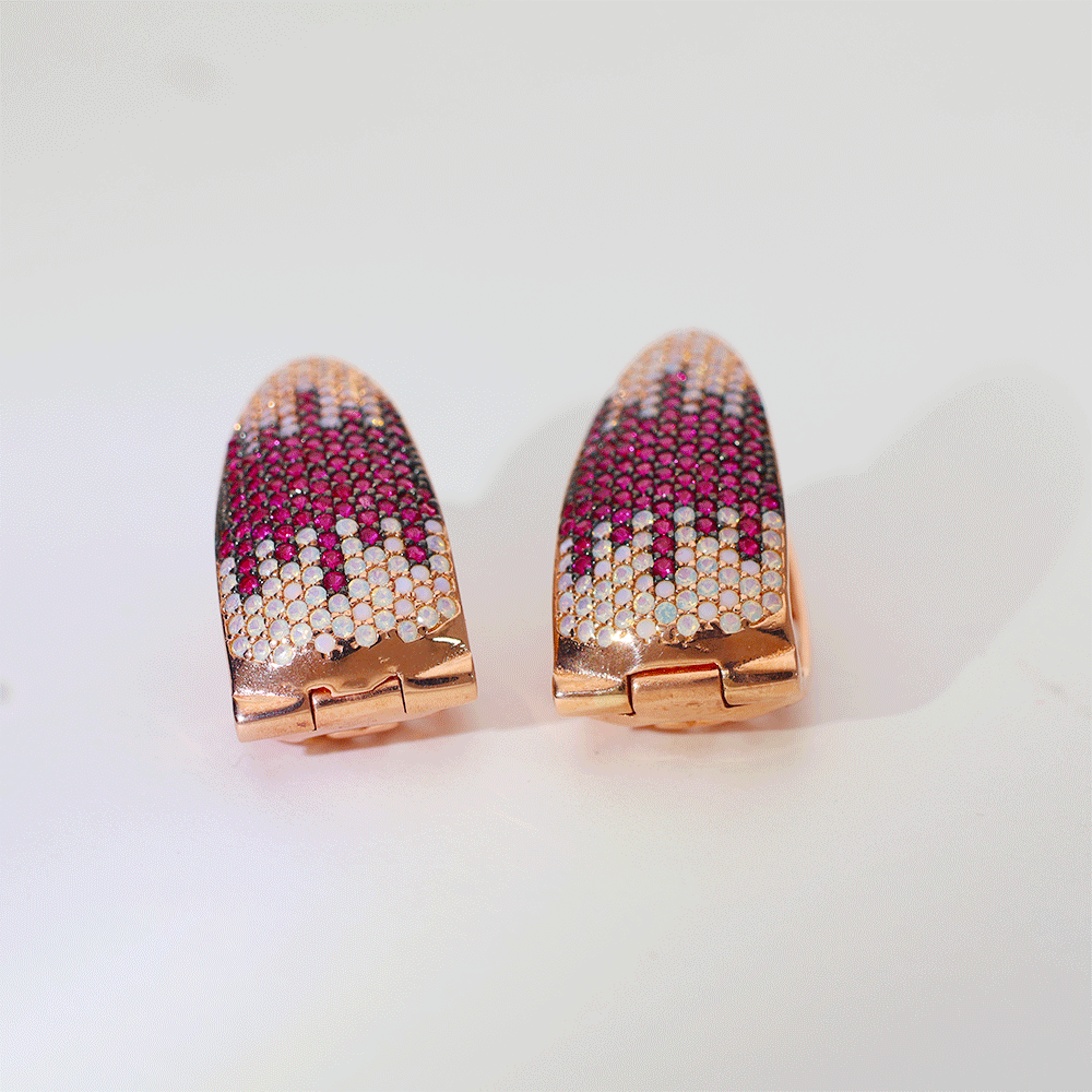 Pink Ombre Shine Earring - Image 4
