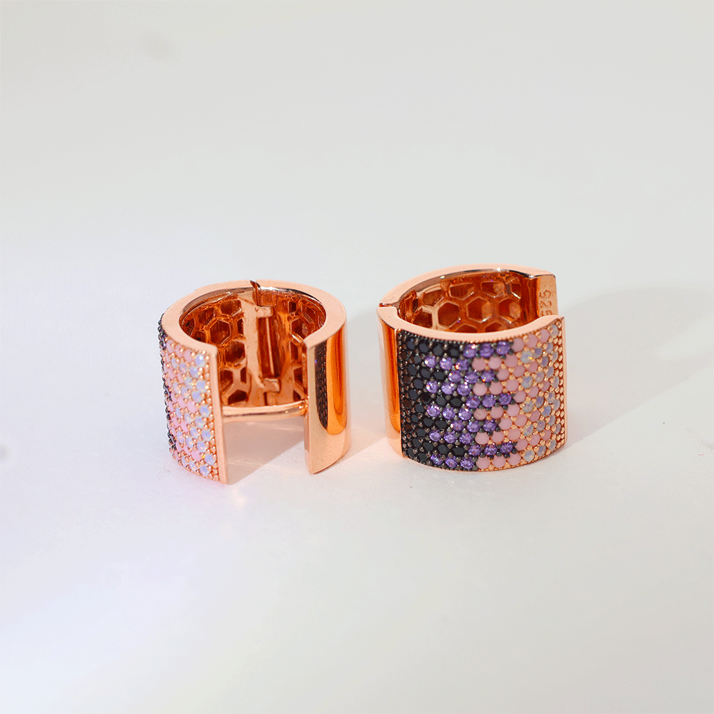 Luxe Gradient Square Earring - Image 3